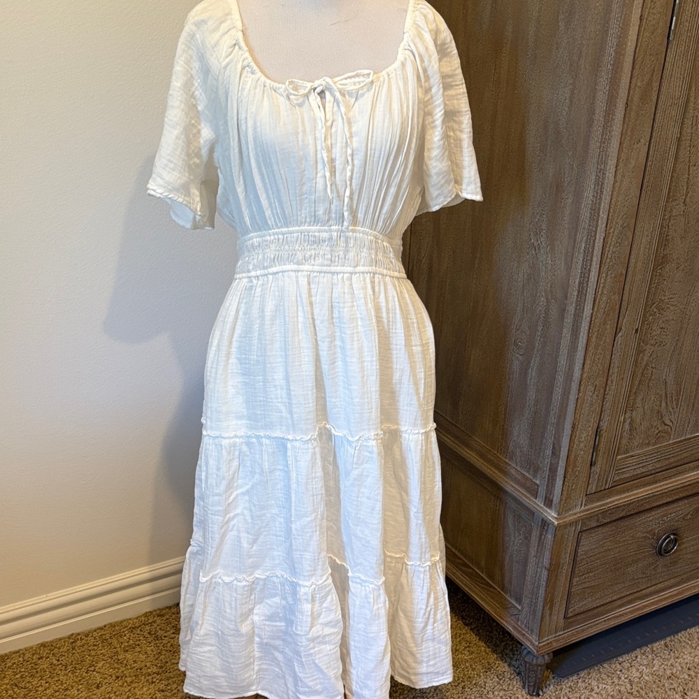 GAP White Midi Dress